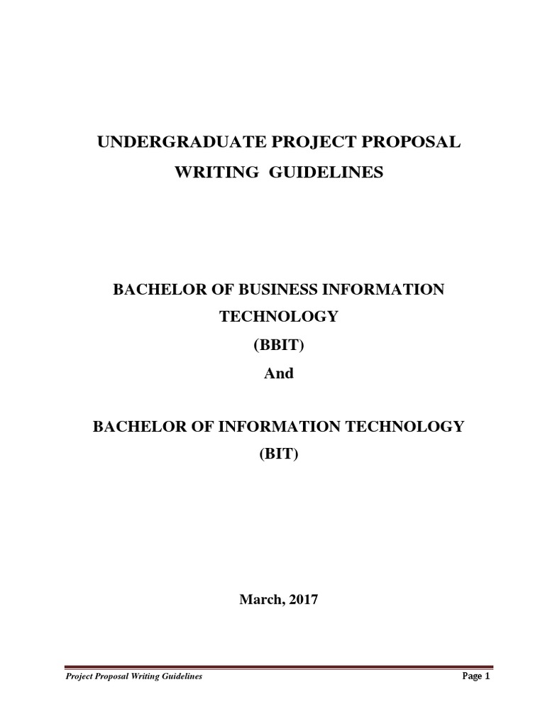 Undergraduate Project Proposal Guide | PDF | Paragraph | American ...