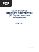 Data Science Interview Preparation (30 Days of Interview Preparation)