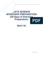 Data Science Interview Preparation (30 Days of Interview Preparation)