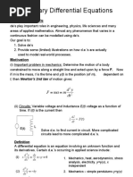 Ordinary Differential Equations