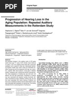 Progression of Hearing Loss in The Aging Population: Repeated Auditory Measurements in The Rotterdam Study