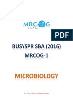 1- Microbiology (BusySPR 2016 SBAs)