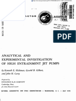 Analytical Investigation of Jet Pumps