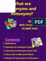 Synonym Powerpoint