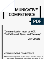 Communicative Competence