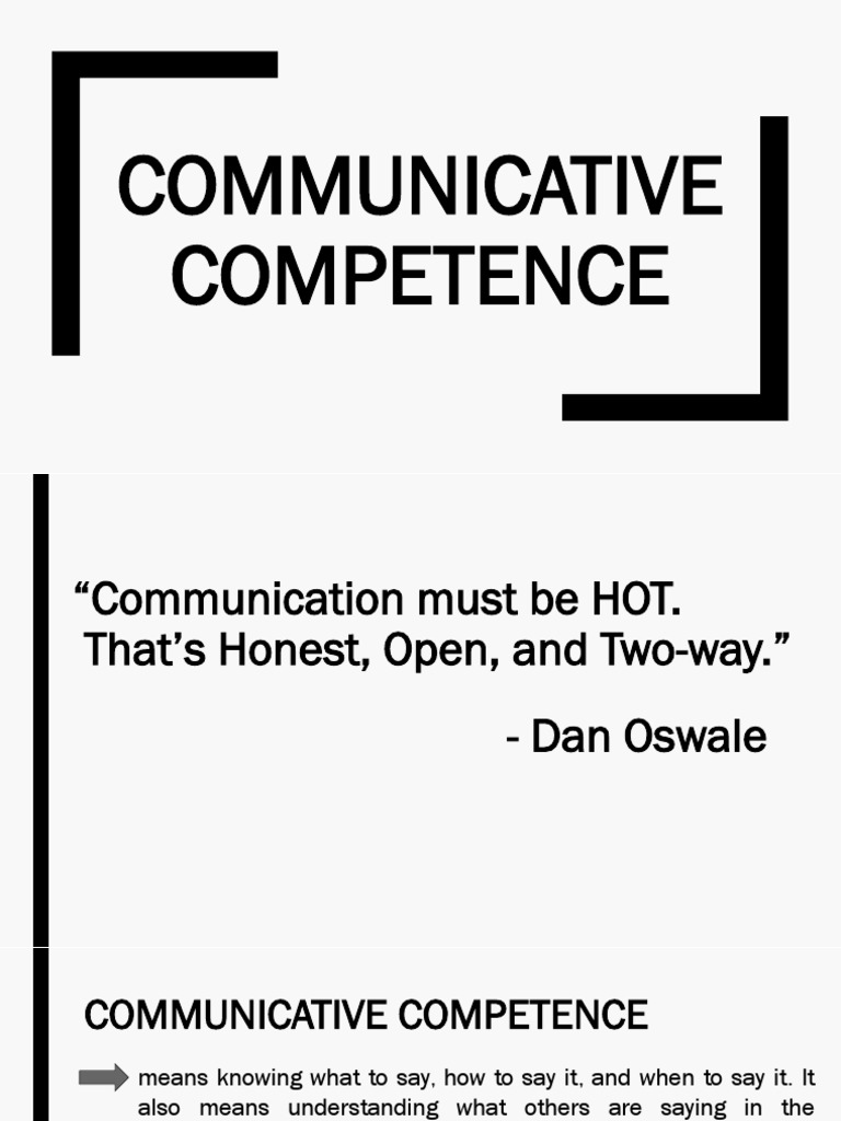 Communicative Competence | PDF | Nonverbal Communication | Irony