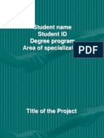 Project presentation