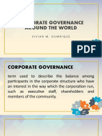 Corporate Governance Issues Around the World (CG Issues