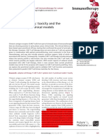 CAR T Cell Therapy, Toxicity and The Relevance of Preclinical Models