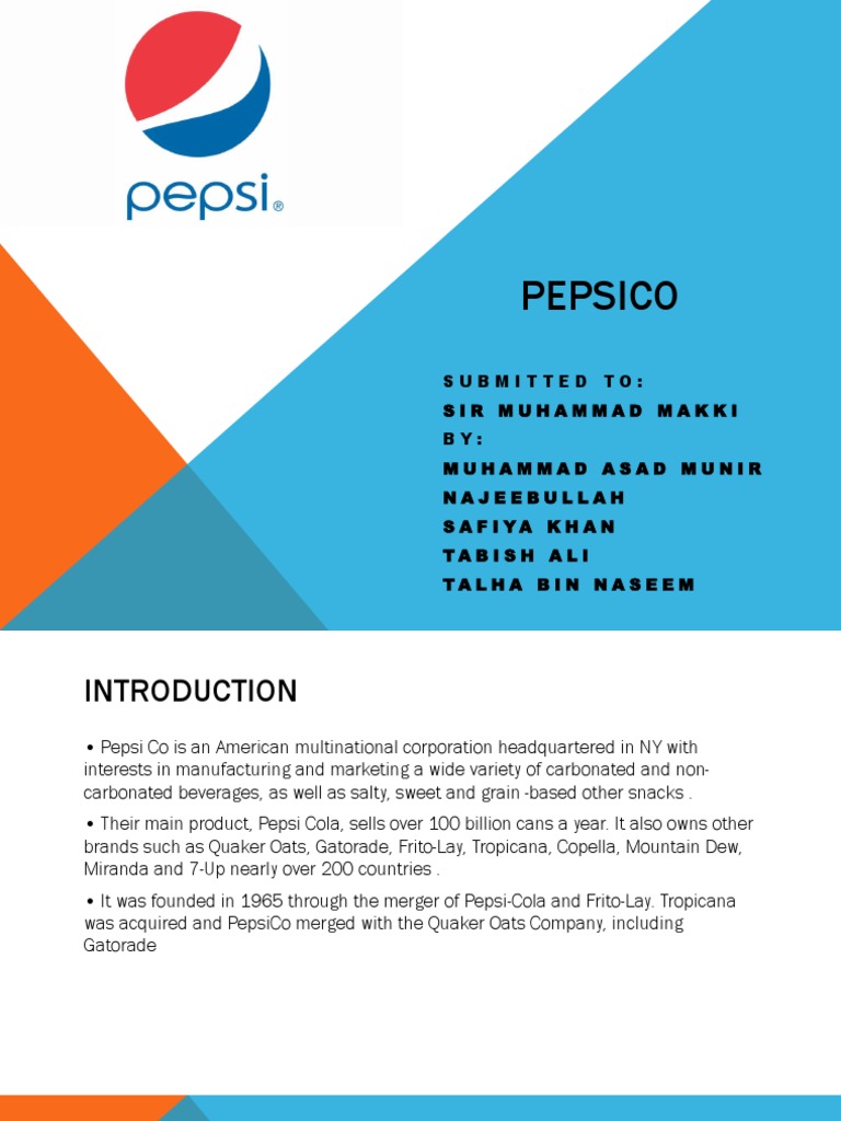 PepsiCo: Strategies & Challenges | PDF | Pepsi Co | Business