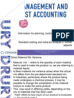 Part Four: Information For Planning, Control and Performance Chapter Eighteen: Standard Costing and Variance Analysis 2: Further Aspects