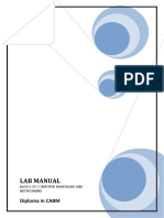 Basics of Computer Hardware and Networking Lab Manual