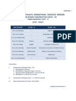 KVS Kolkata Region Date Sheet for Class X and XII Pre-Board Exam