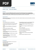 Technical Introduction To IBM MQ: Duration: 1 Days Course Code: WM103G