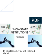 Non State Institutions