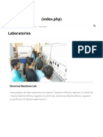 (Index - PHP) Laboratories: Electrical Machines Lab