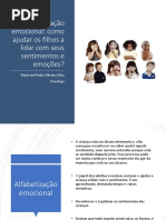 Alfabetização Emocional - Como ajudar nossos filhos a lidar com emoções e sentimentos