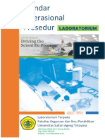 BUKU STANDAR OPERASIONAL PROSEDUR Laboratorium FKIP Untirta PDF