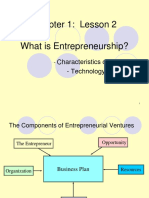 Chapter 1: Lesson 2 What Is Entrepreneurship?: Characteristics of Ventures - Technology & Change