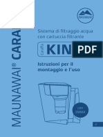 MAUNAWAI Caraffa Istruzioni Per Il Montaggio e L Uso