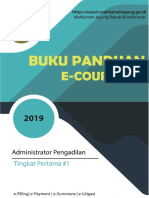 User Manual E-Court Litigasi Pengadilan Tingkat Pertama (Untuk Admin) 