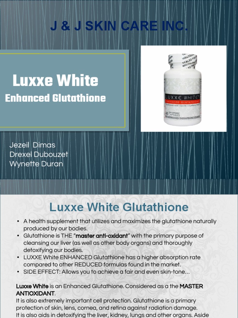 luxxe white enhanced glutathione Luxxe White Enhanced Glutathione Benefits