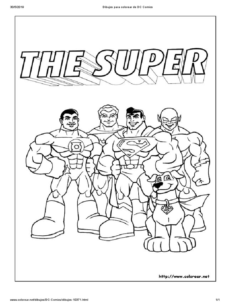 Colorear Superheroes | PDF