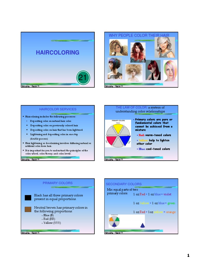 Hair Colour Theory Essentials | PDF | Hydrogen Peroxide | Color