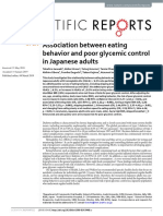 Association Between Eating Behavior and Poor Glycemic Control in Japanese Adults