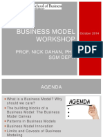Business Model Workshop: Prof. Nick Dahan, PHD SGM Dept