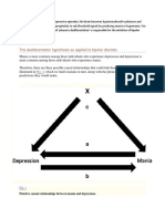 The Deafferentation Hypothesis As Applied To Bipolar Disorder