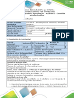 Guía de Actividades y Rúbrica de Evaluación - Actividad 5 - Consolidar Artículo de Investigación