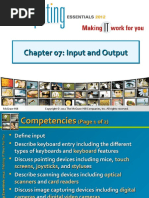 Chapter 07: Input and Output Chapter 07: Input and Output