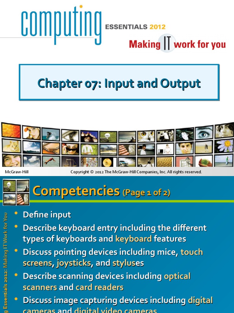 Chapter 07: Input and Output Chapter 07: Input and Output | PDF ...