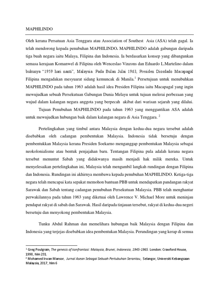Maphilindo Pdf