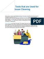 Cleaning Tools That Are Used For House Cleaning