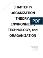 Organization Theory: Environment, Technology, and Oraganization