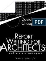 Report Writing For Architects and Project Managers 3rd Ed - D. Chappell Black Well, 1996) WW