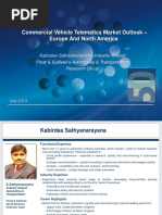 Global Commercial Vehicle Telematics Market Presentation July 17 2013