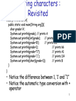 Printing Characters in Java