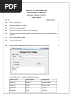 Kendriya Vidyalaya Sangthan Session Ending Examination Informatics Practice (CLASS XI) Sample Paper MM: 70 TIME:3:00 HRS