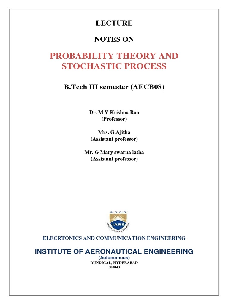 Probability Theory in Engineering | PDF | Random Variable | Probability ...