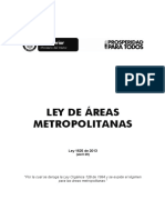 Ley Area Metropolina 2013