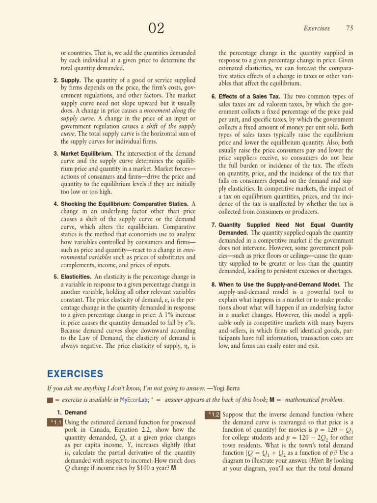 Problems PDF | PDF | Supply And Demand | Price Elasticity Of Demand