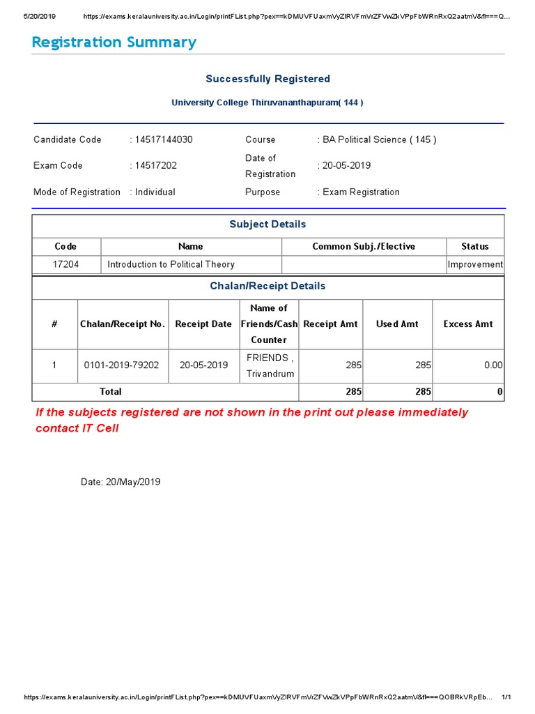 Registration Summary: Successfully Registered | PDF | Business ...