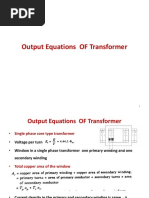 Output Equations OF Transformer