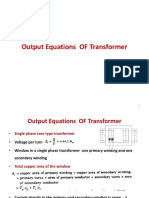 Output Equations OF Transformer