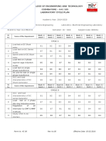 JCT College of Engineering and Technology COIMBATORE - 641 105 Laboratory Cycle Plan