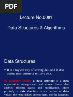 Lecture No.0001 Data Structures & Algorithms