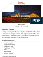 Bangalore Tourist Guide